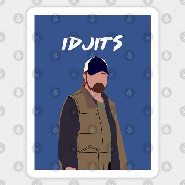 Supernatural Bobby Singer Sticker by OutlineArt